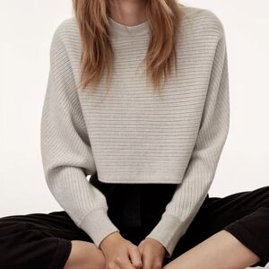 Aritzia Wilfred free lolan sweater cropped merino wool